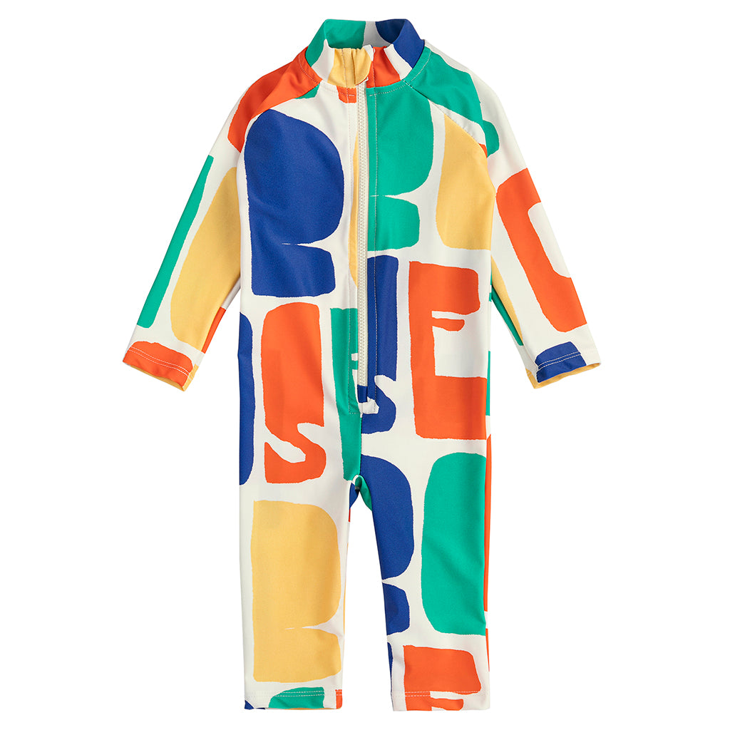 Bobo Choses Baby Swimsuit All Over Colours Print Multicolour