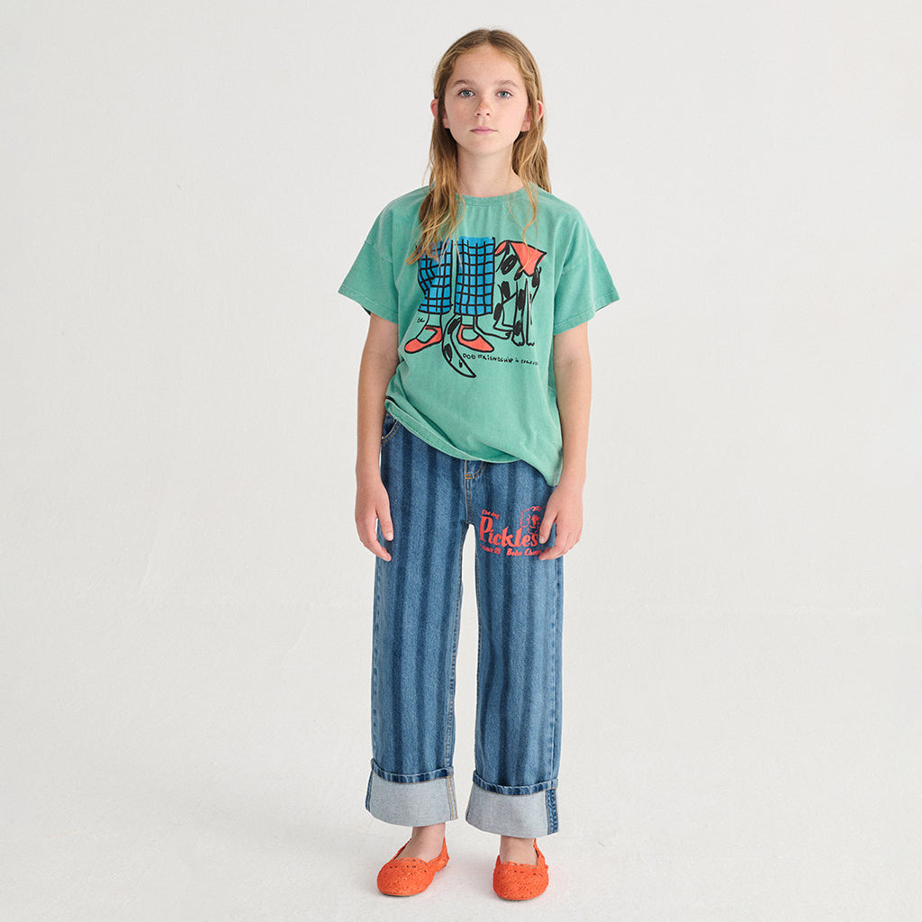 Bobo Choses Child T-shirt Dog Friendship Print Green