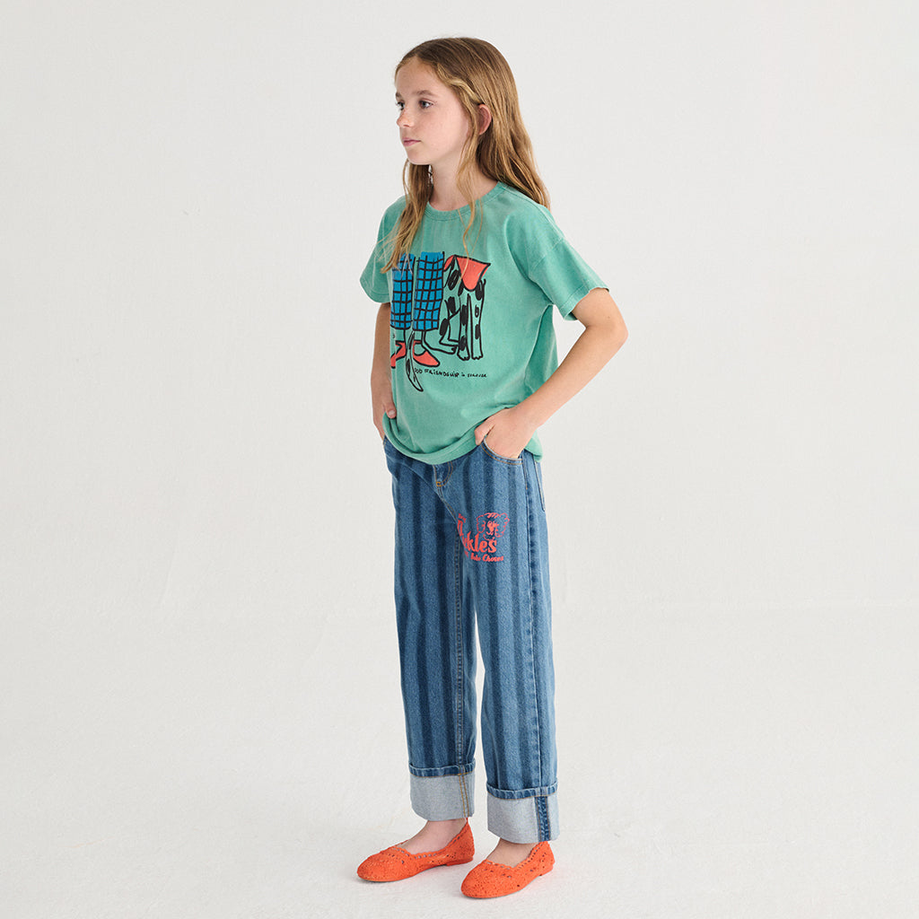 Bobo Choses Child T-shirt Dog Friendship Print Green