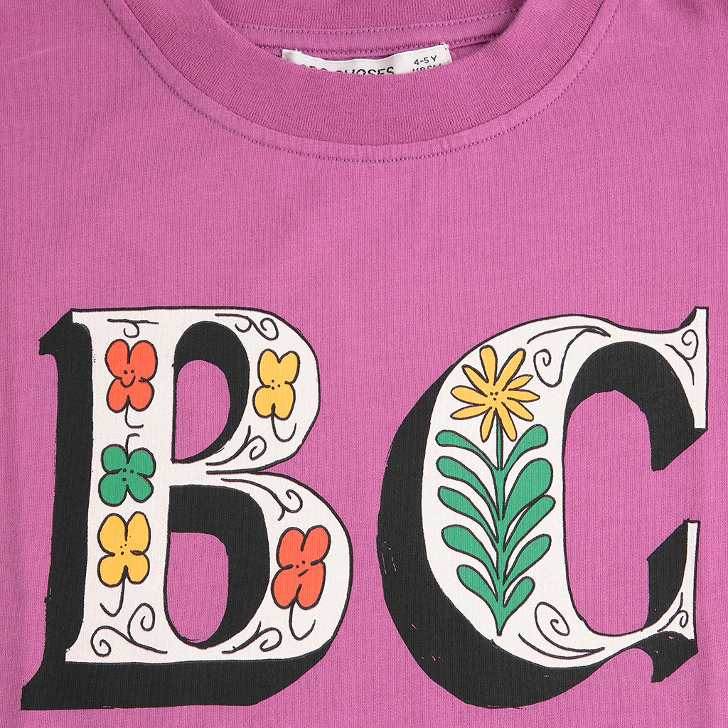 Bobo Choses Child T-shirt Spring Letters Print Purple
