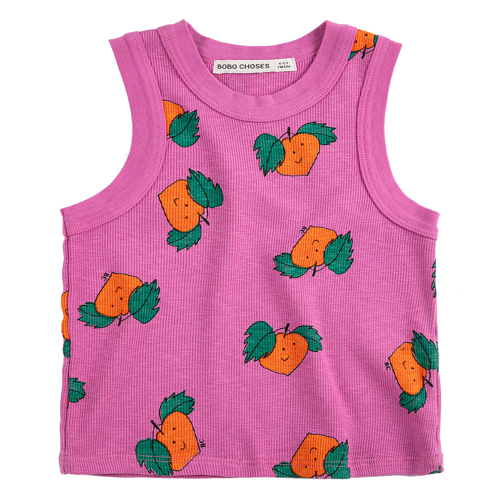 Bobo Choses Child Tank Top All Over Tangerine Print Purple