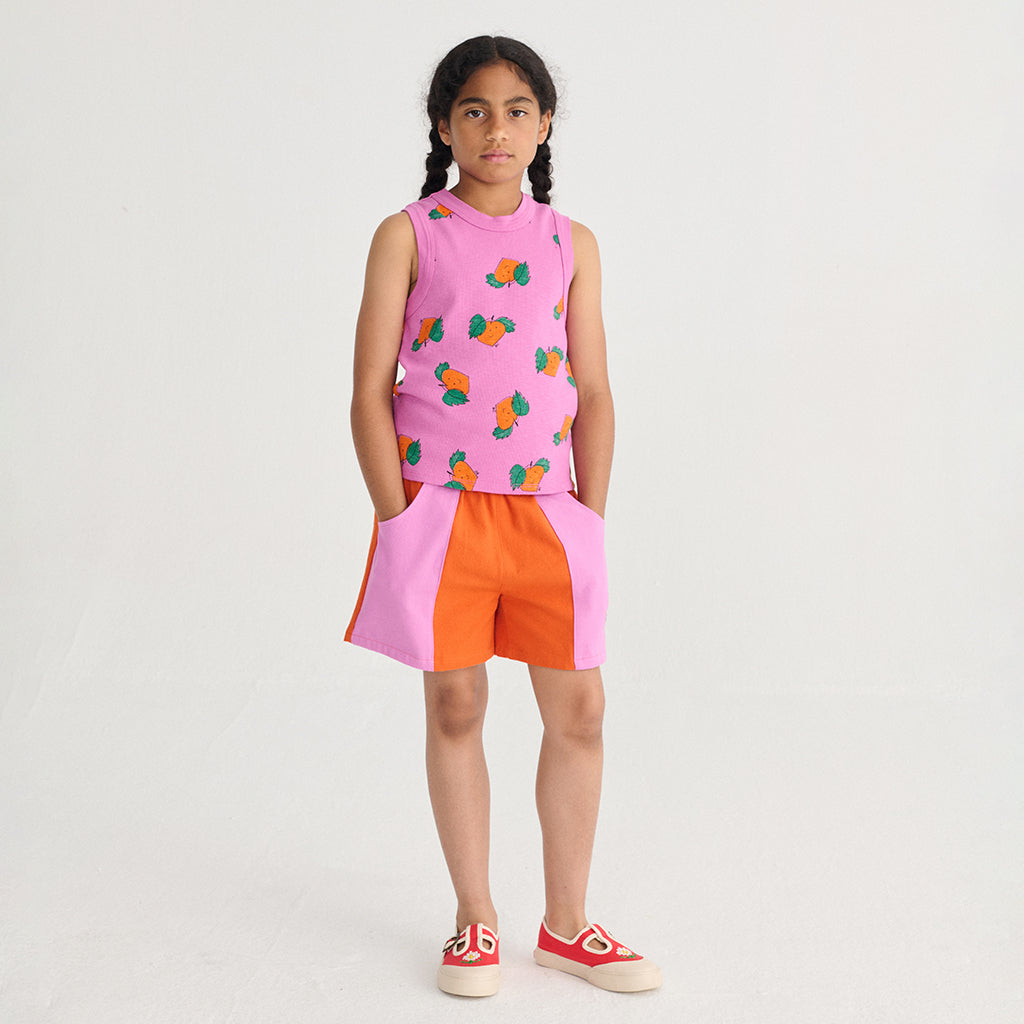 Bobo Choses Child Tank Top All Over Tangerine Print Purple