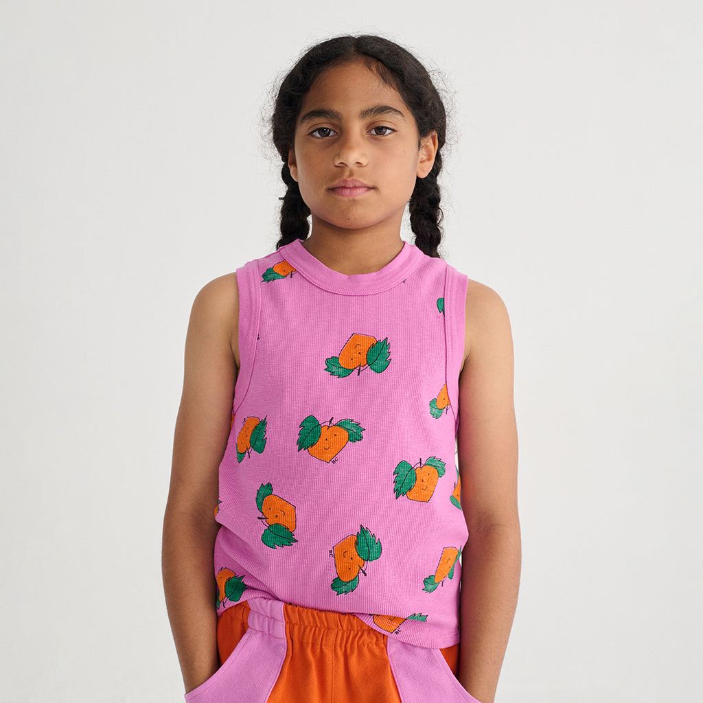 Bobo Choses Child Tank Top All Over Tangerine Print Purple