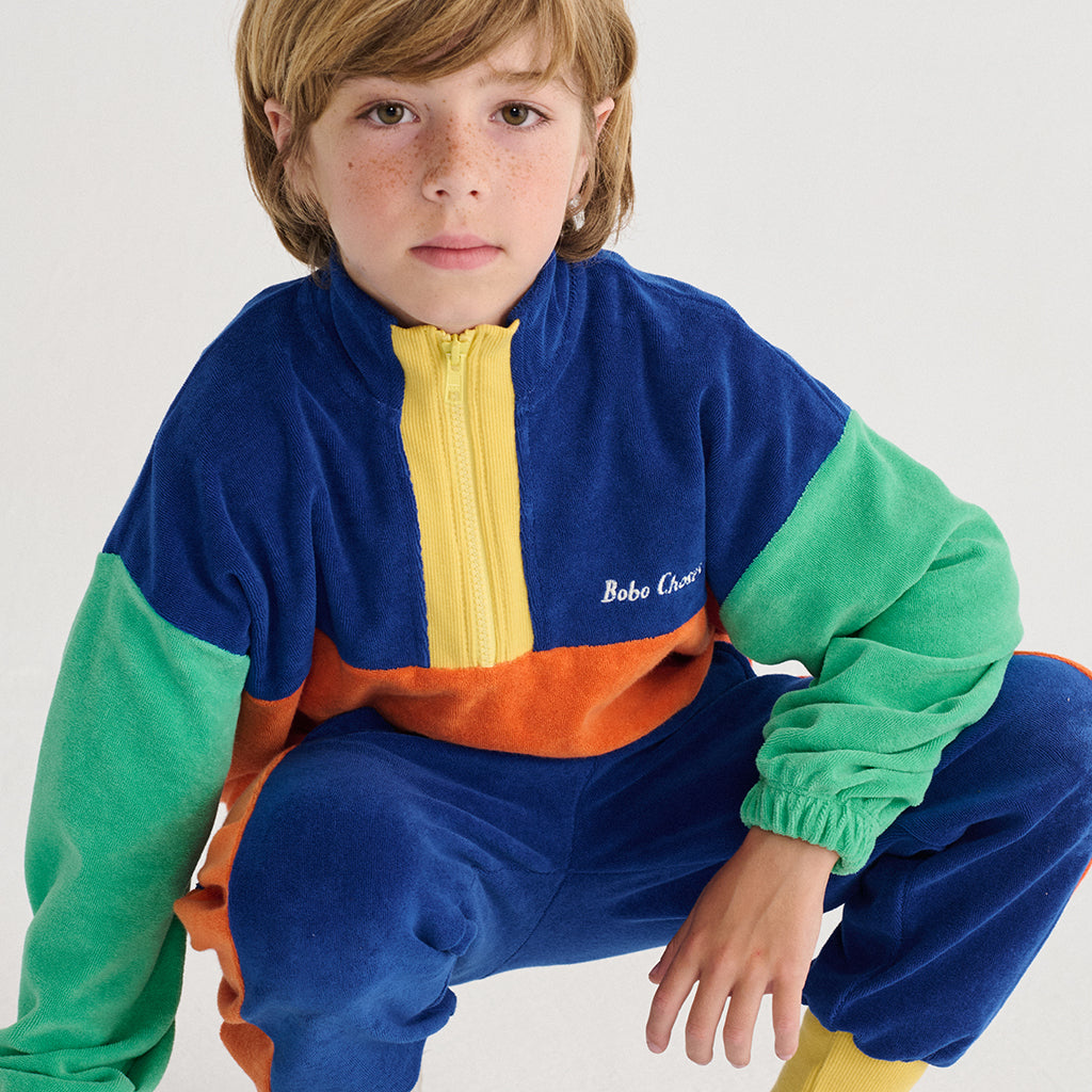 Bobo Choses Child Zipped Sweatshirt Multicolour Colour Block