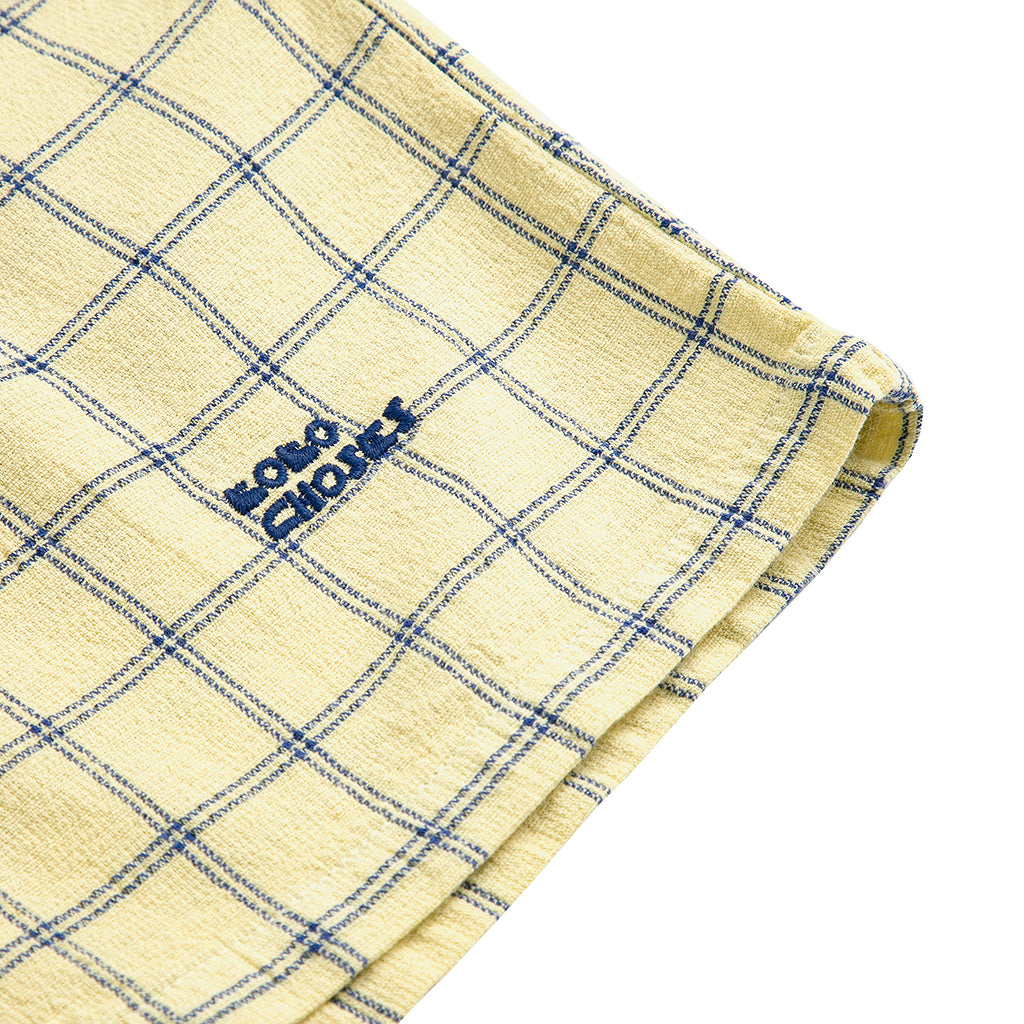 Bobo Choses Child Shorts Spicy Window Pane Print Yellow