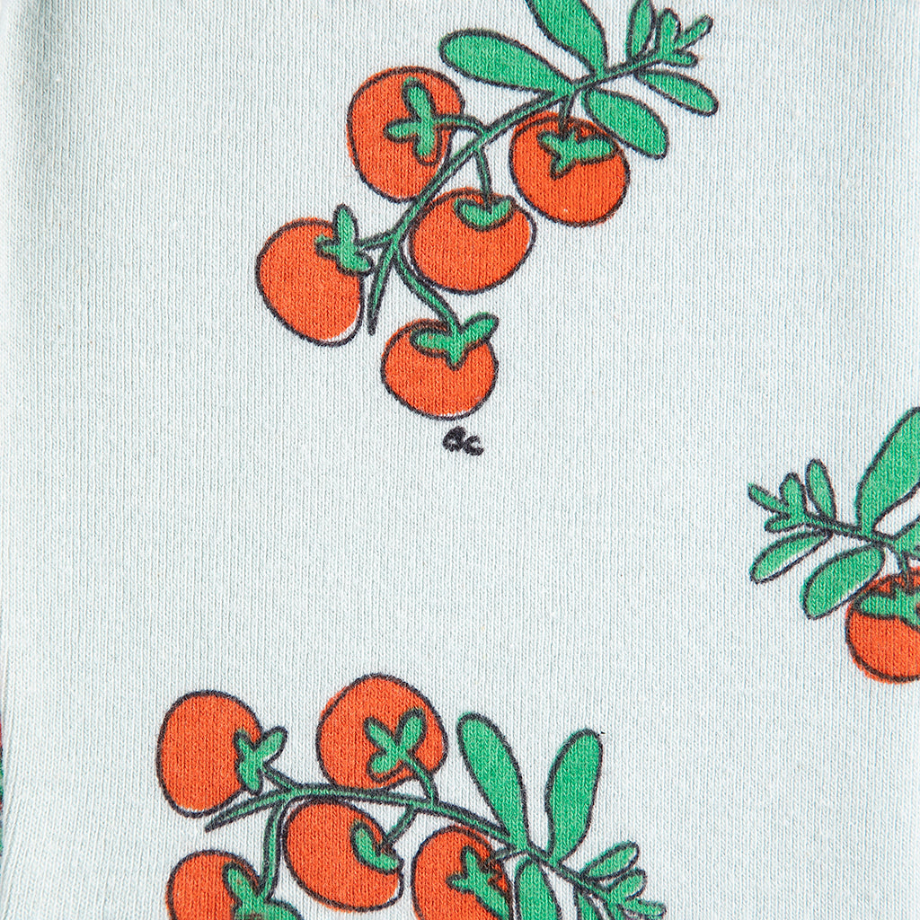 Bobo Choses Child Leggings All Over Juicy Tomatoes Print Light Blue