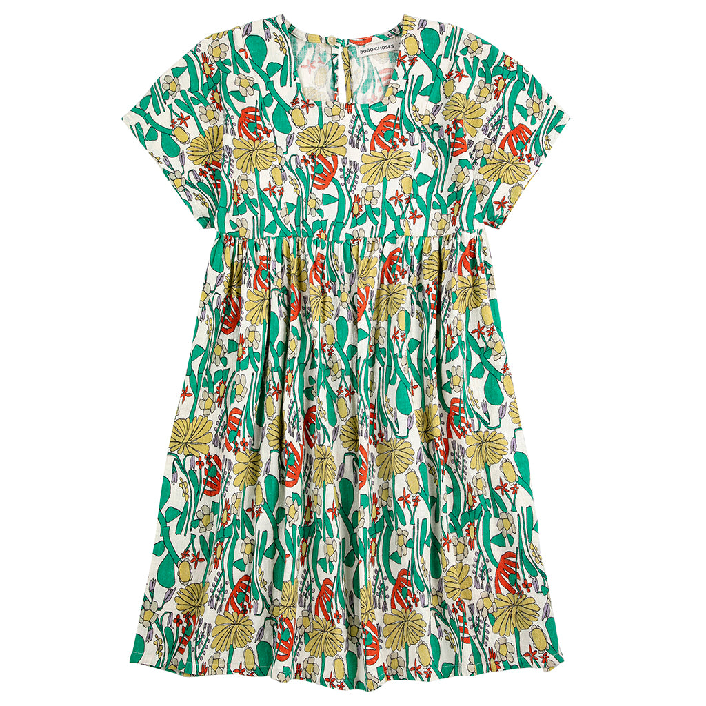 Bobo Choses Child Dress All Over Herbalist Print Multicolour