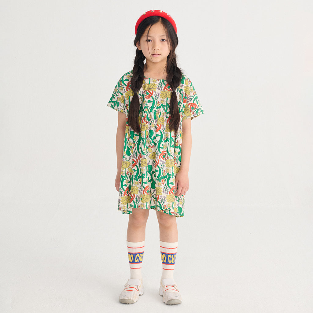 Bobo Choses Child Dress All Over Herbalist Print Multicolour