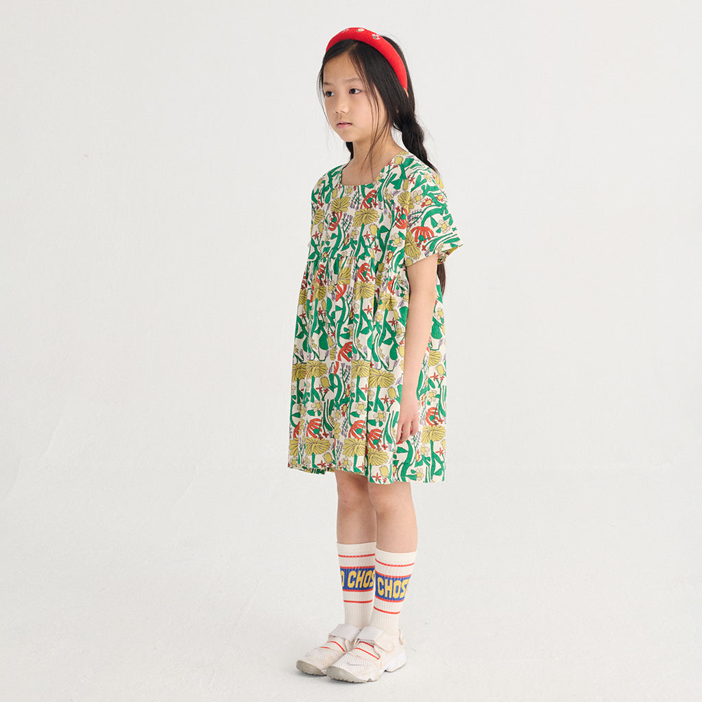 Bobo Choses Child Dress All Over Herbalist Print Multicolour
