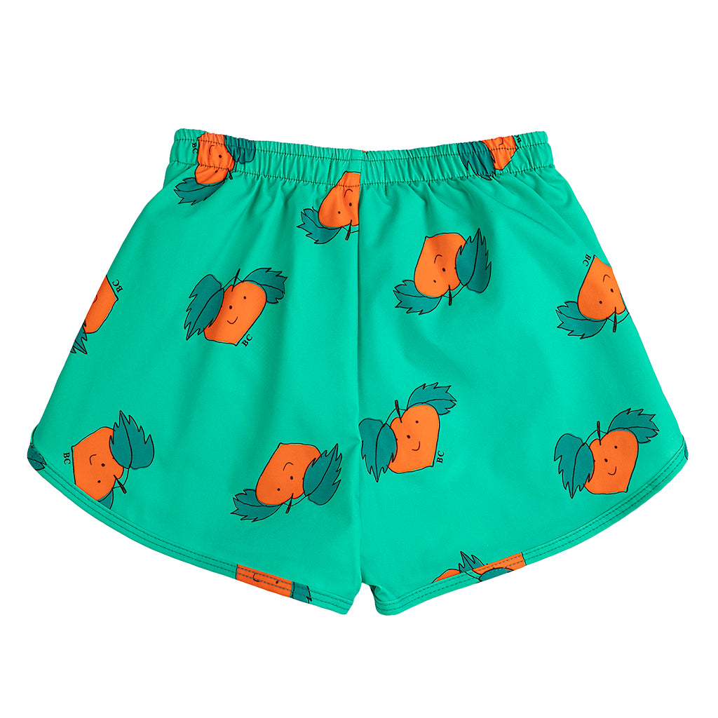 Bobo Choses Child Swim Shorts All Over Curious Turnip Print Green