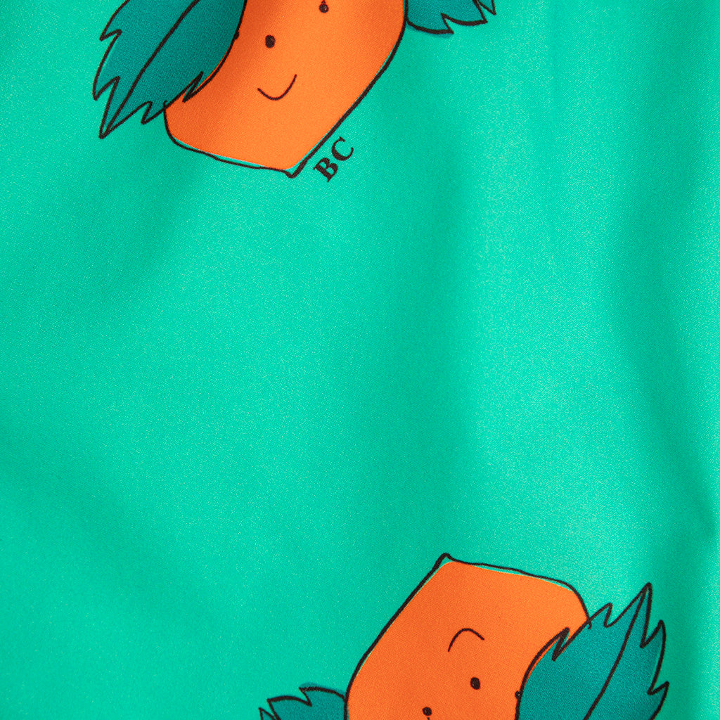 Bobo Choses Child Swim Shorts All Over Curious Turnip Print Green