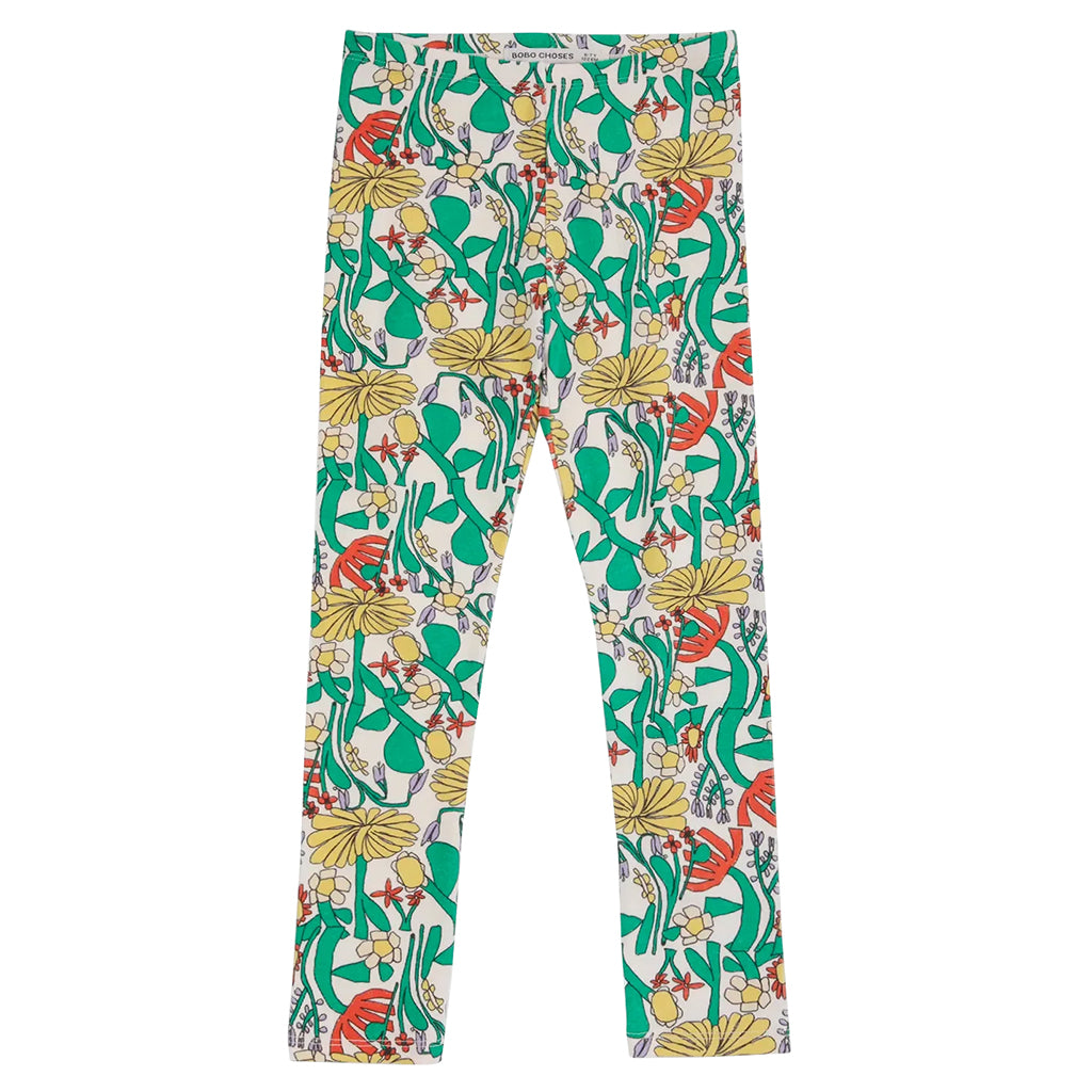 Bobo Choses Child Leggings All Over Herbalist Print Multicolour
