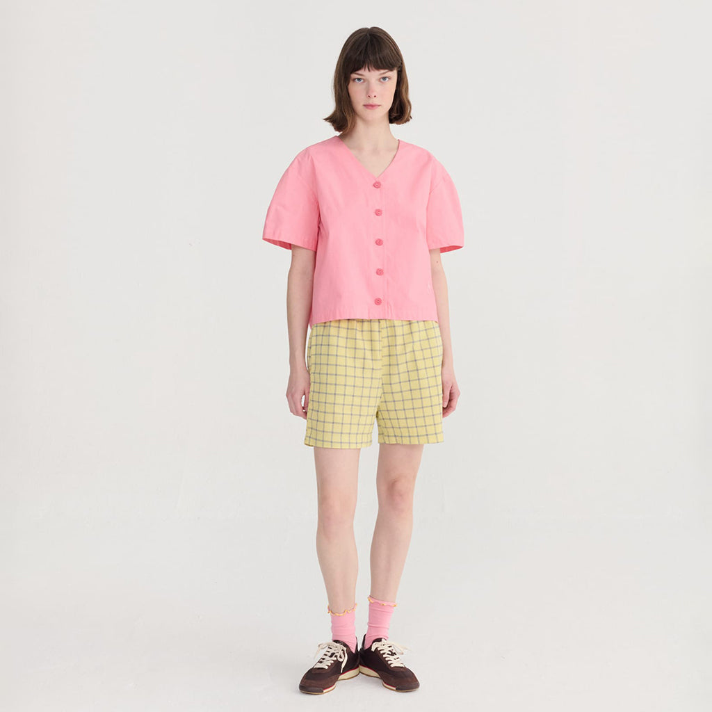 Bobo Choses Woman Cropped Blouse Paper Touch Pink