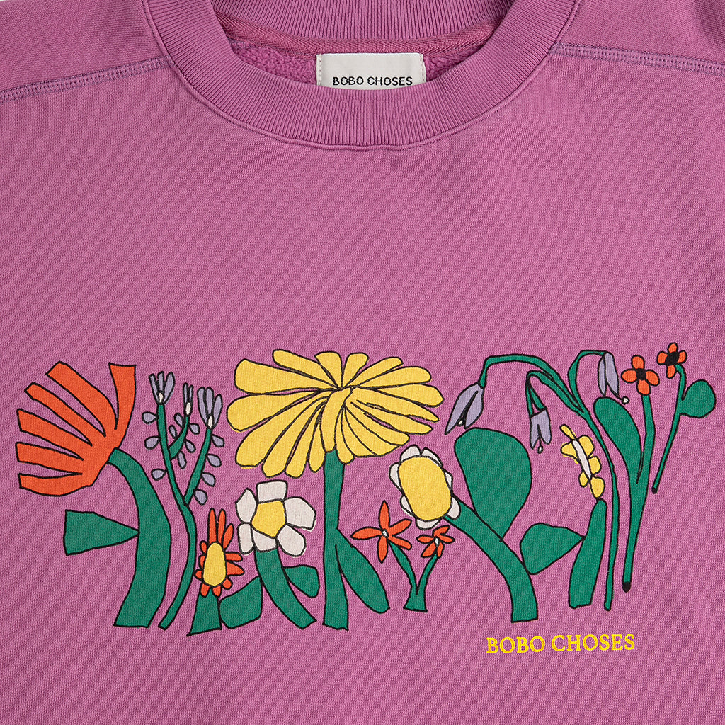 Bobo Choses Woman Sweatshirt Herbalist Print Purple
