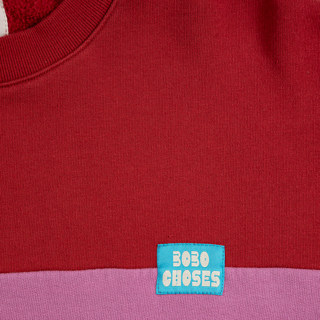 Bobo Choses Woman Sweatshirt Colour Block Red