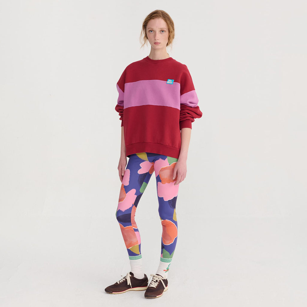 Bobo Choses Woman Sweatshirt Colour Block Red