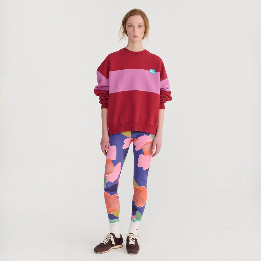 Bobo Choses Woman Sweatshirt Colour Block Red