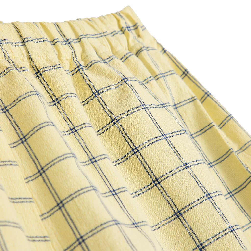 Bobo Choses Woman Shorts Spicy Window Pane Print Yellow