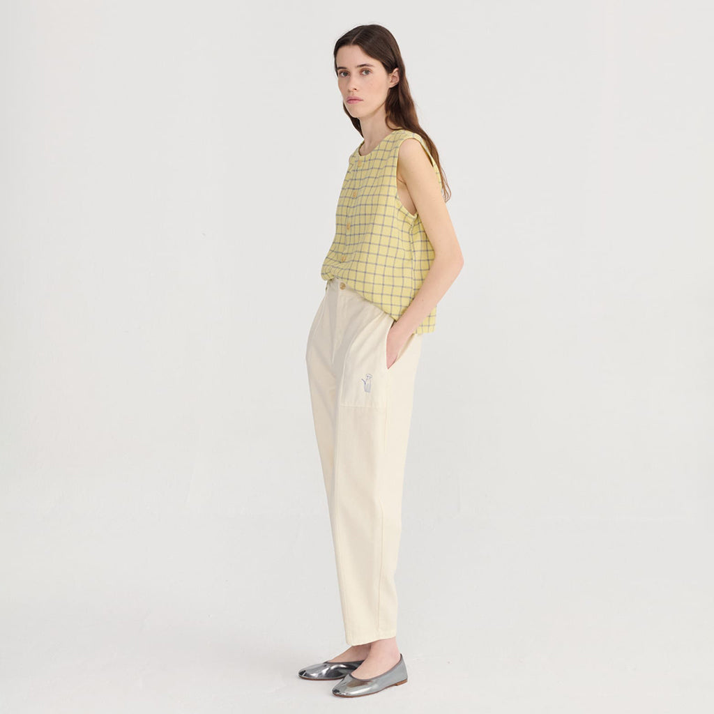 Bobo Choses Woman Cocoon Pants White