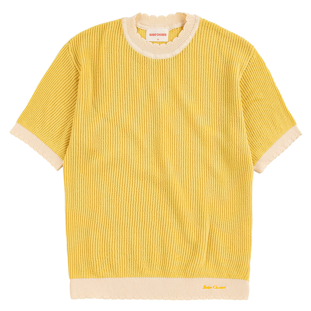 Bobo Choses Woman Knit T-shirt Yellow