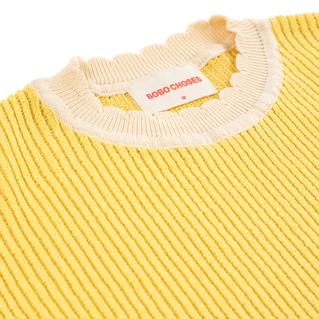 Bobo Choses Woman Knit T-shirt Yellow