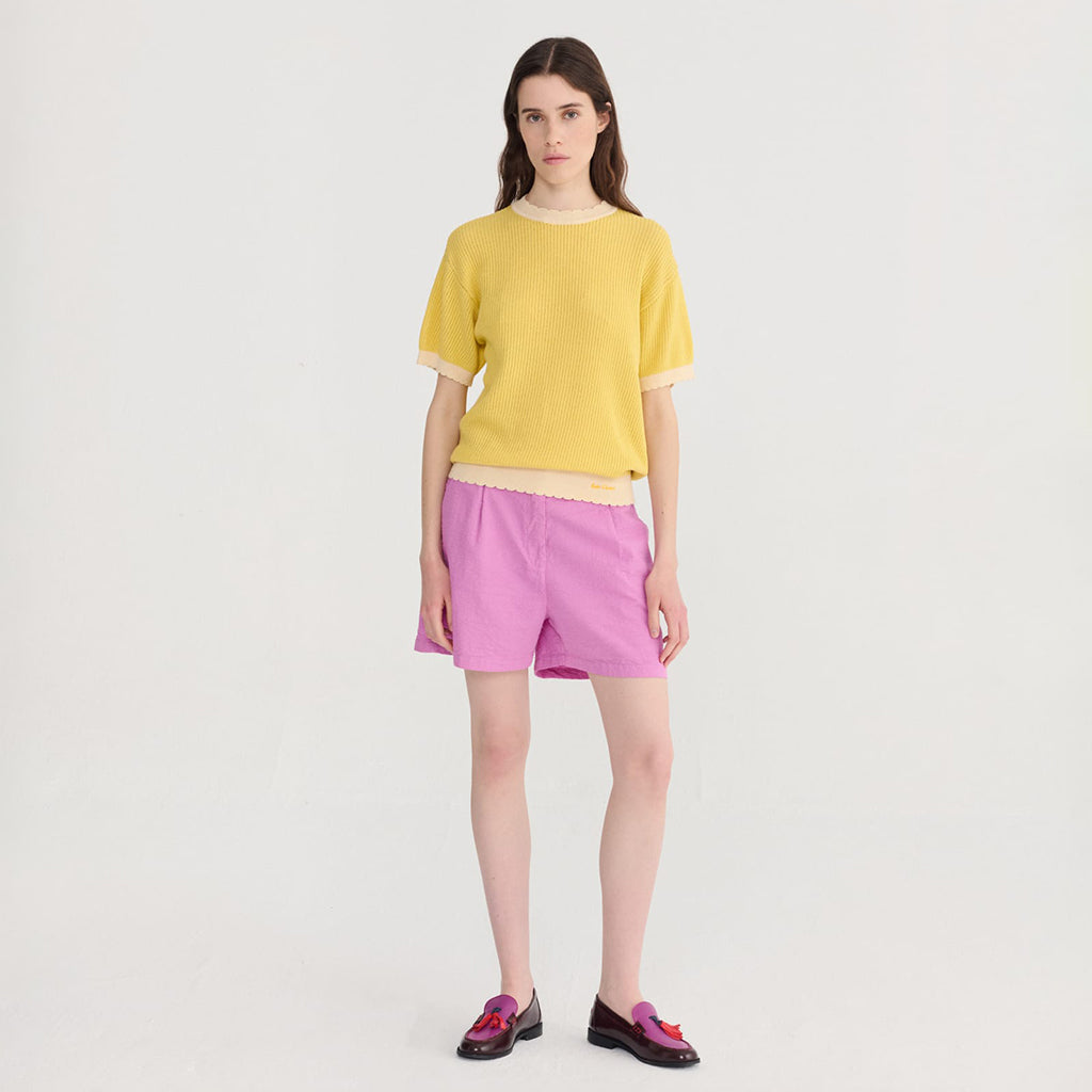 Bobo Choses Woman Knit T-shirt Yellow