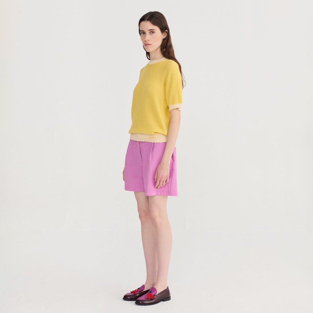 Bobo Choses Woman Knit T-shirt Yellow
