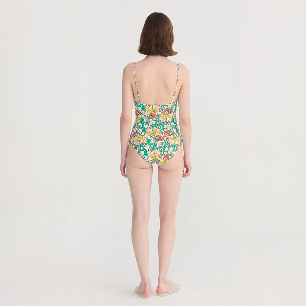 Bobo Choses Woman Swimsuit All Over Herbalist Print Multicolour