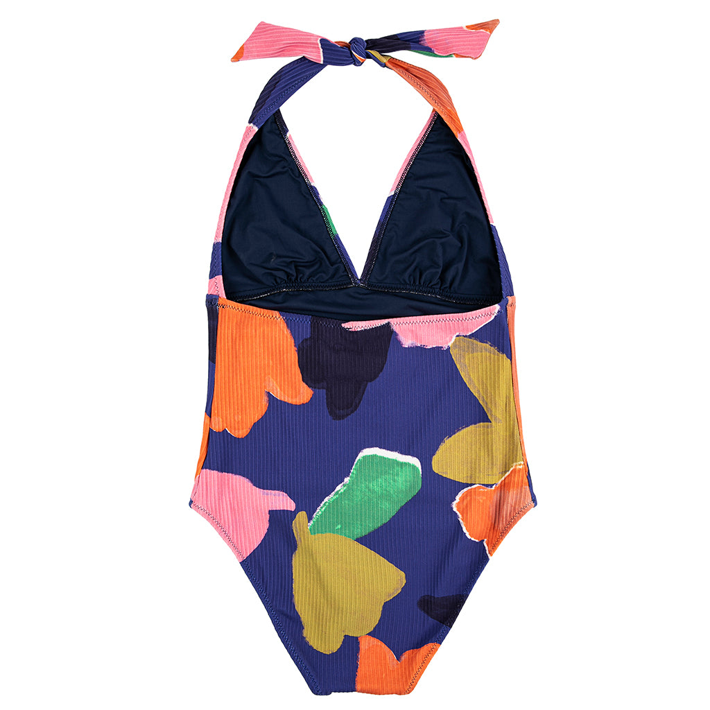 Bobo Choses Woman V-Neck Swimsuit Blooming Print Multicolour