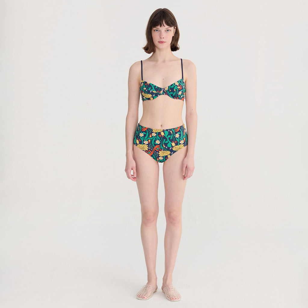 Bobo Choses Woman Bustier Swimsuit Top All Over Herbalist Print Multicolour