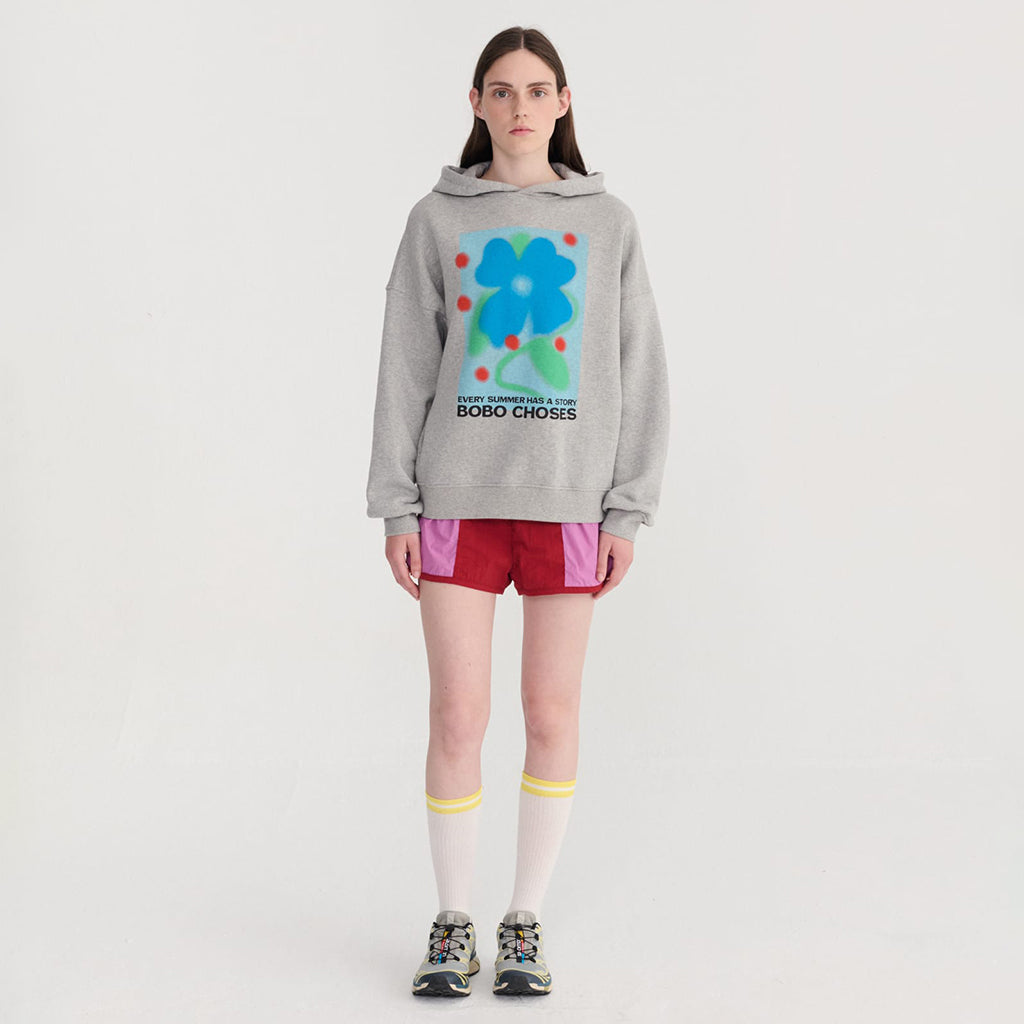 Bobo Choses Woman Sporty Shorts Burgundy Red Colour Block