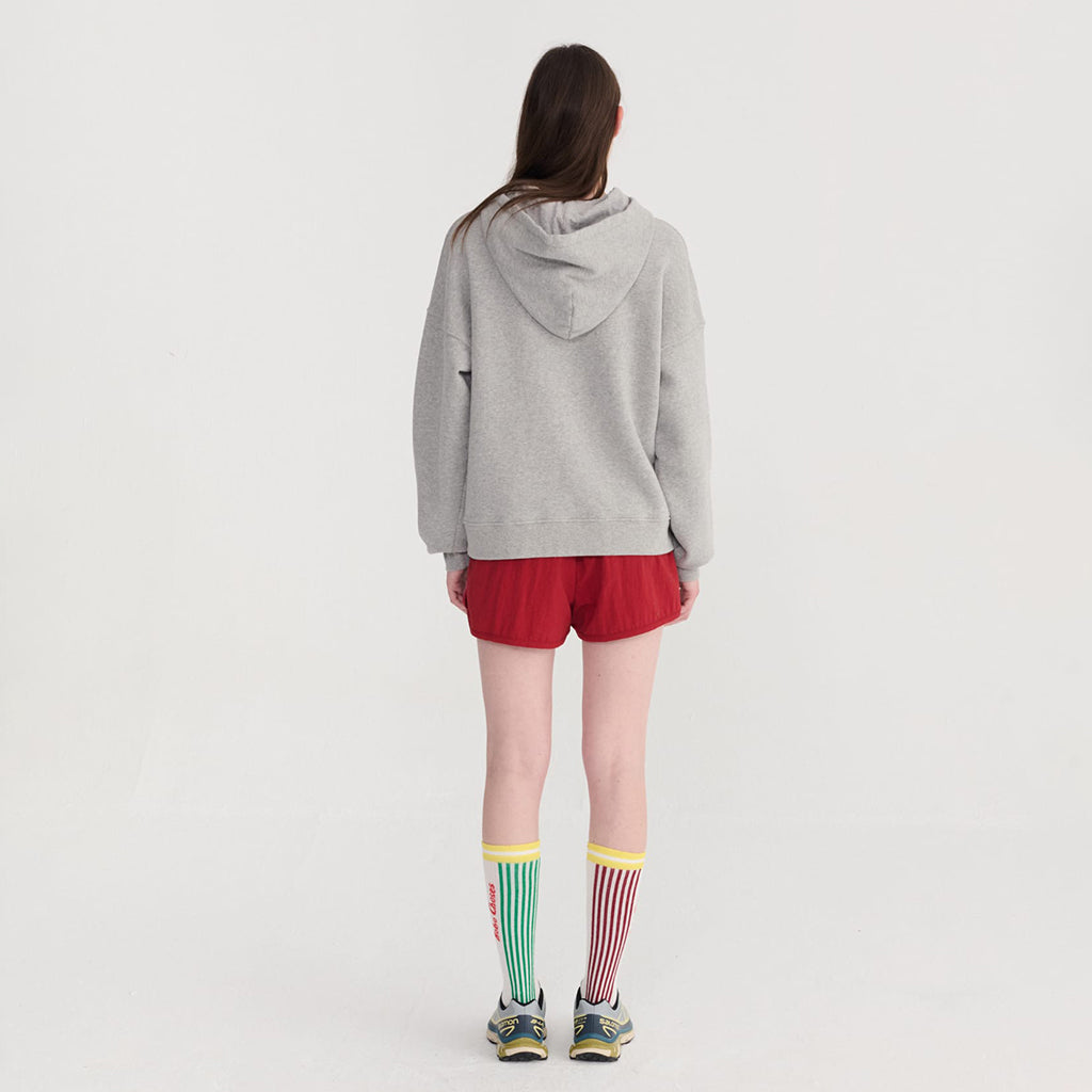 Bobo Choses Woman Sporty Shorts Burgundy Red Colour Block