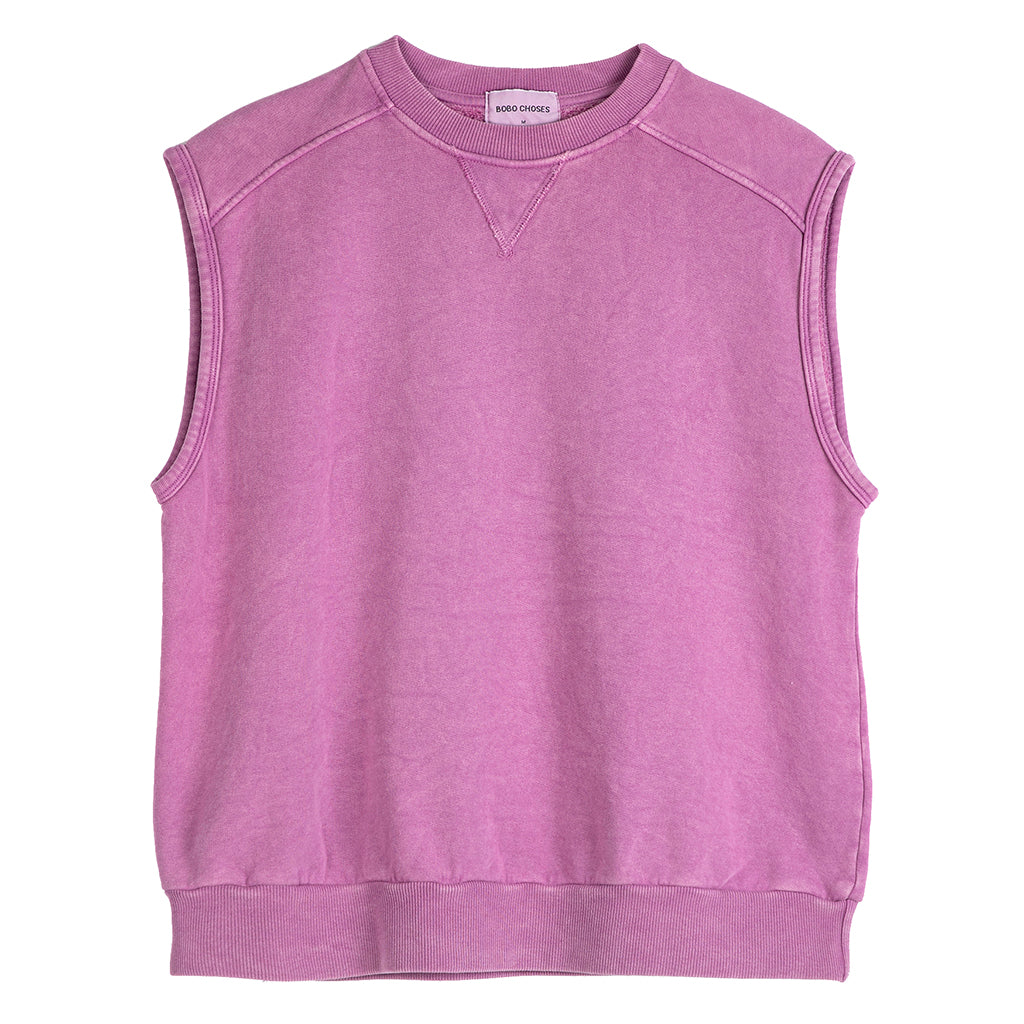Bobo Choses Woman Sleeveless Sweatshirt Washed Purple