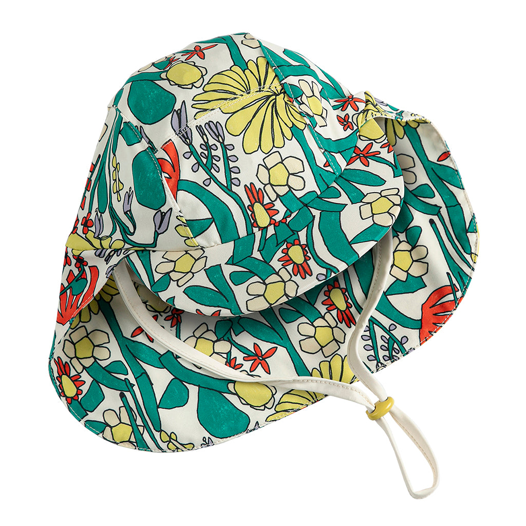 Bobo Choses Baby Swim Hat All Over Herbalist Print Multicolour