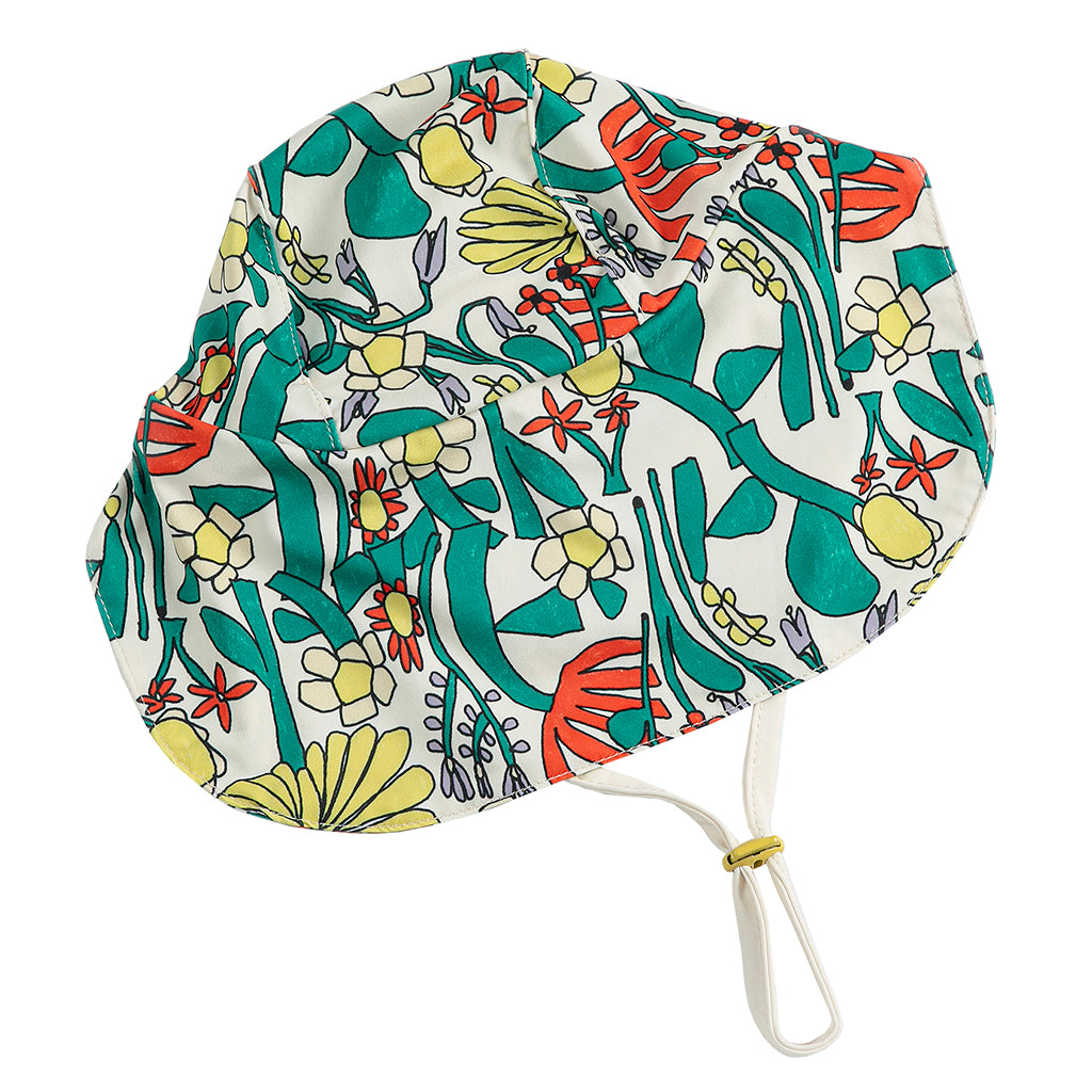 Bobo Choses Baby Swim Hat All Over Herbalist Print Multicolour