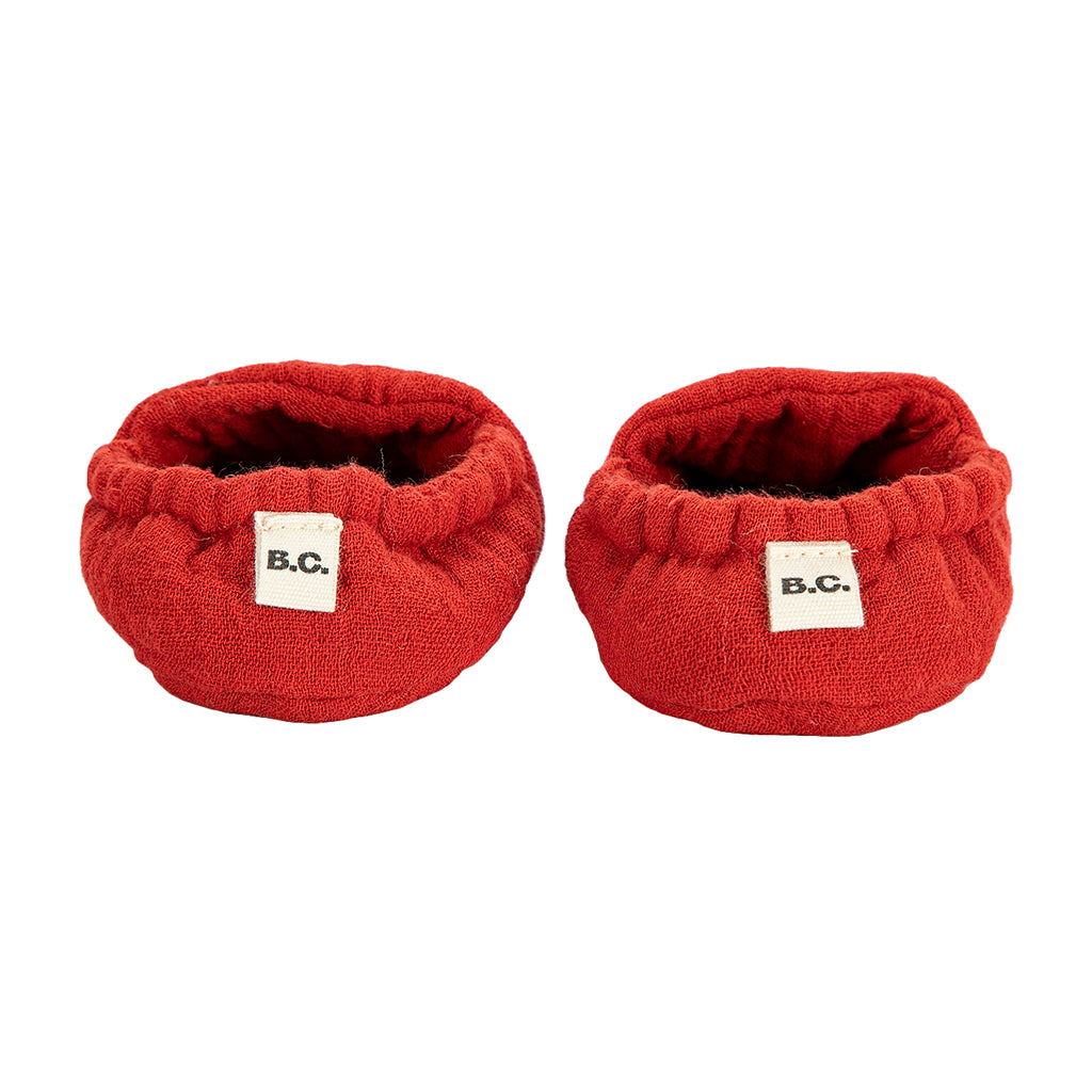 Bobo Choses Baby Slippers Strawberry Print Red