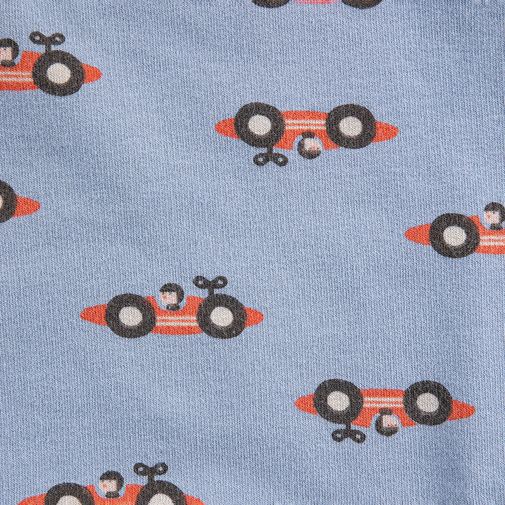 Bobo Choses Baby Race Car All Over Sweatshirt Light Blue