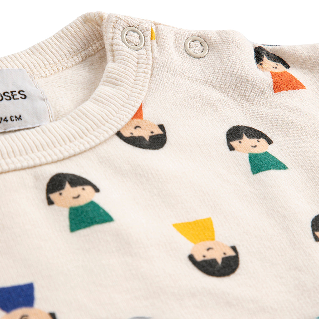 Bobo Choses Baby Game Pawns All Over Sweatshirt Cream
