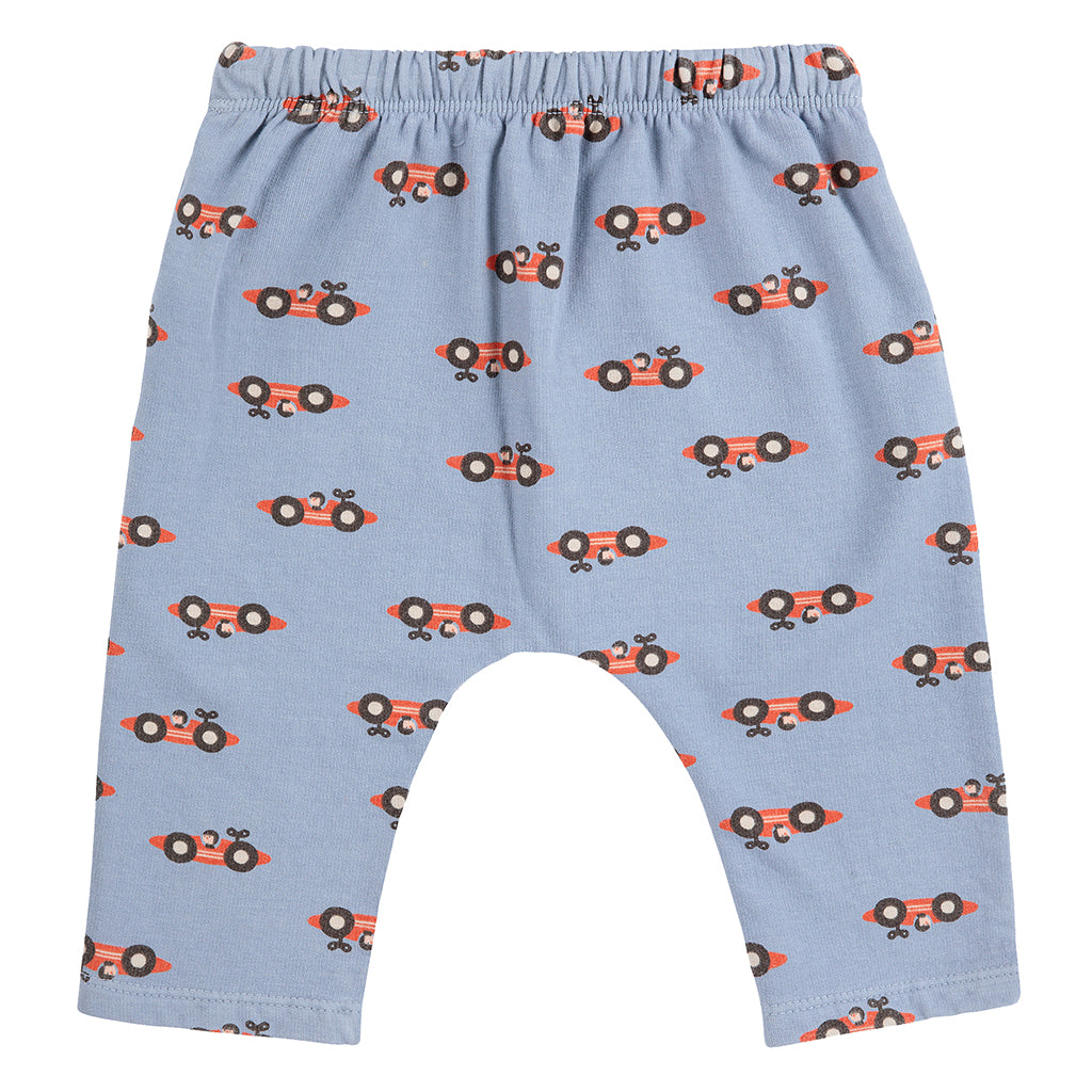 Bobo Choses Baby Race Car All Over Sweatpants Light Blue