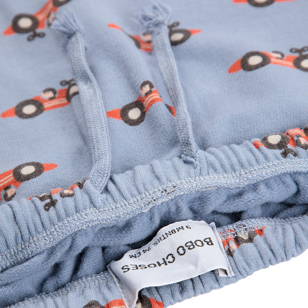 Bobo Choses Baby Race Car All Over Sweatpants Light Blue