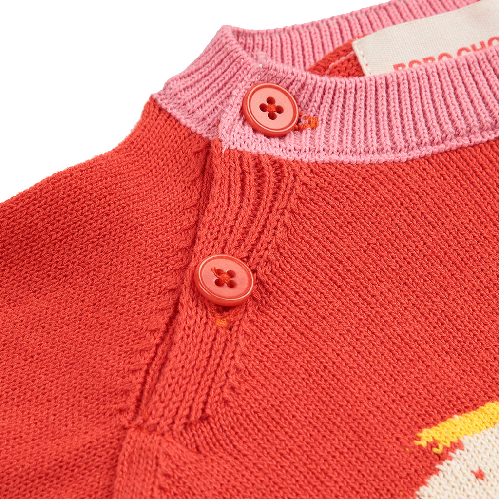 Bobo Choses Baby Rocking Horse Sweater Red