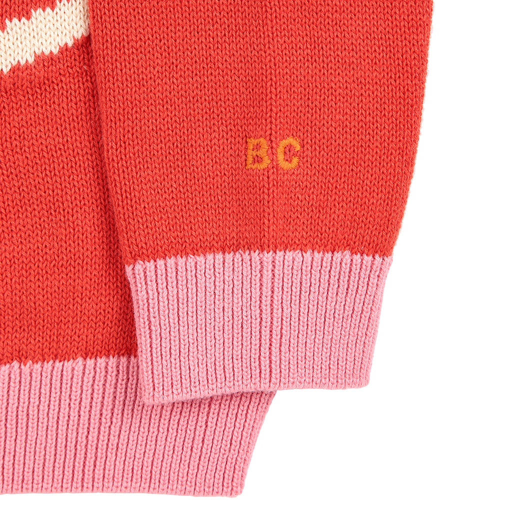 Bobo Choses Baby Rocking Horse Sweater Red