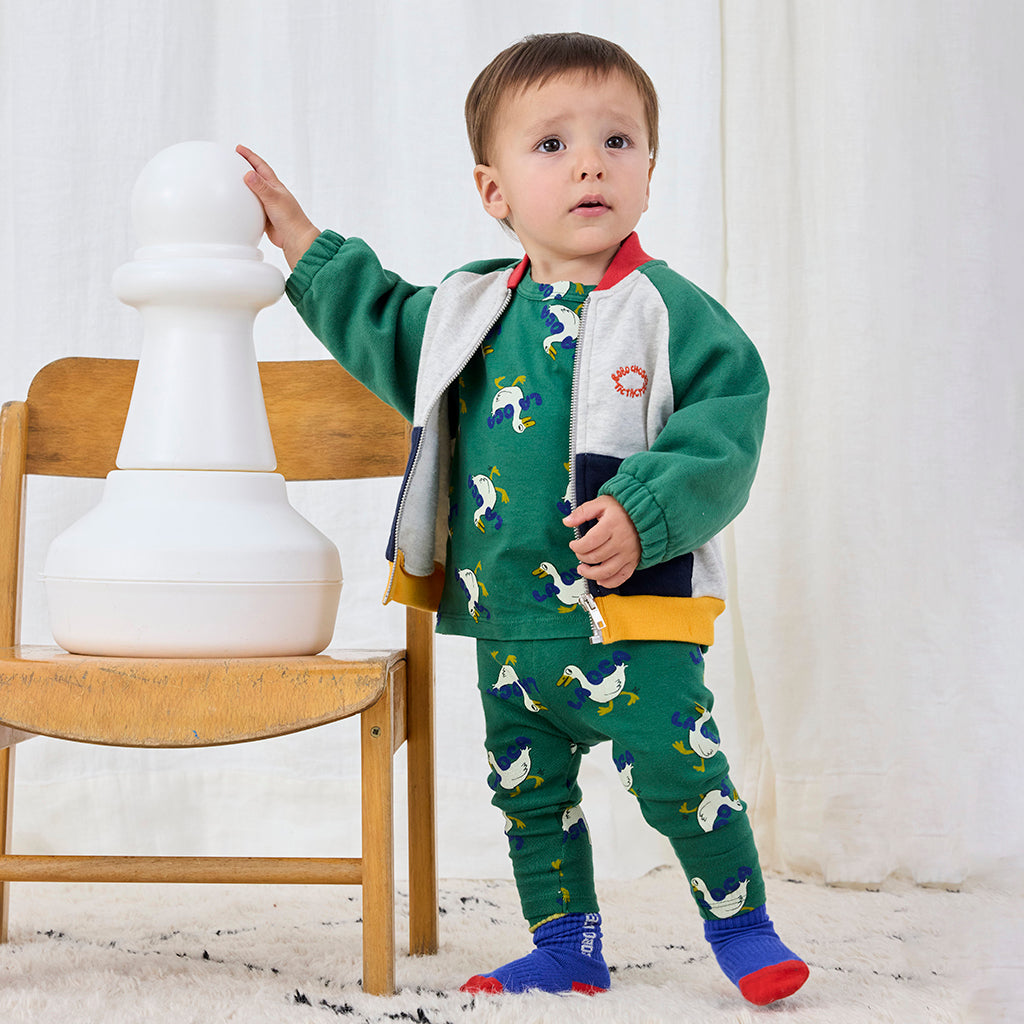 Bobo Choses Baby La Oca All Over T-shirt Green