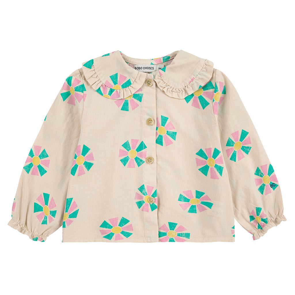 Bobo Choses Baby Kaleidoscope All Over Blouse Cream
