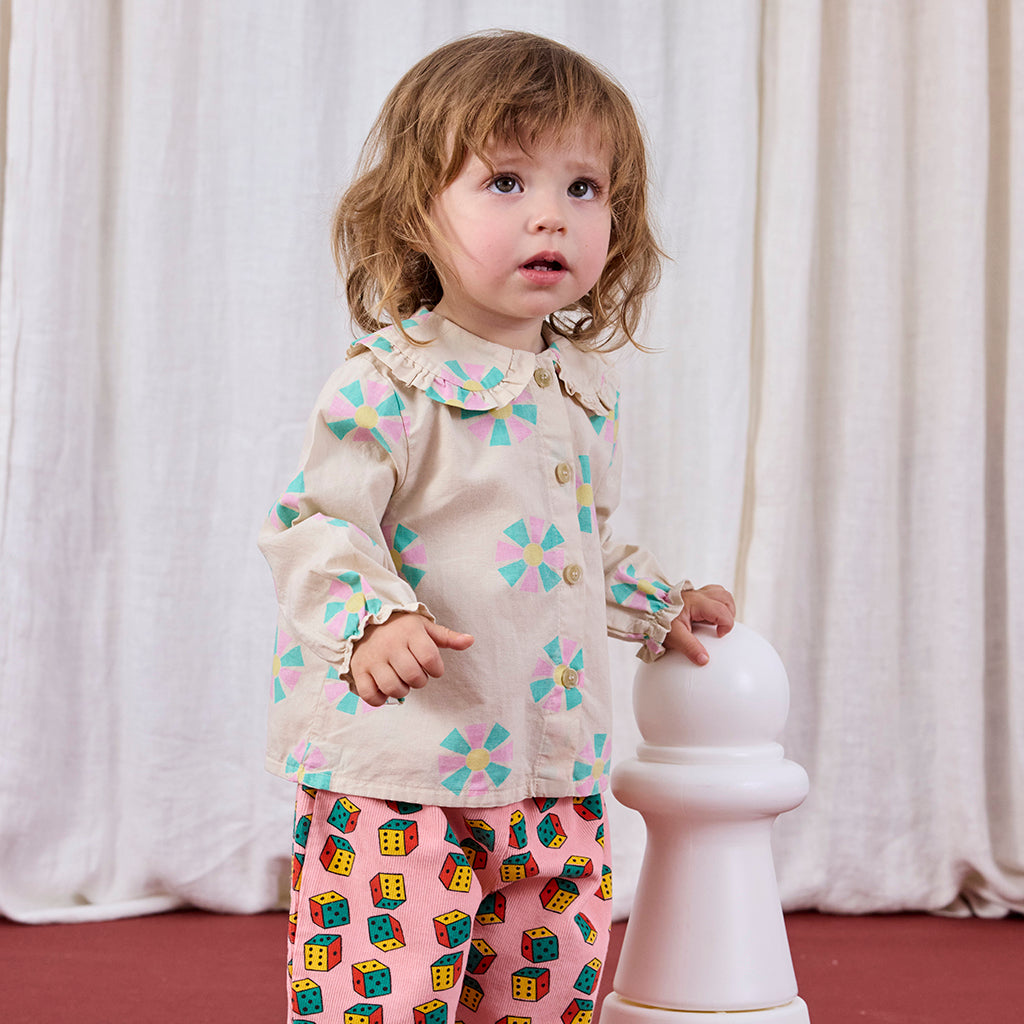 Bobo Choses Baby Kaleidoscope All Over Blouse Cream