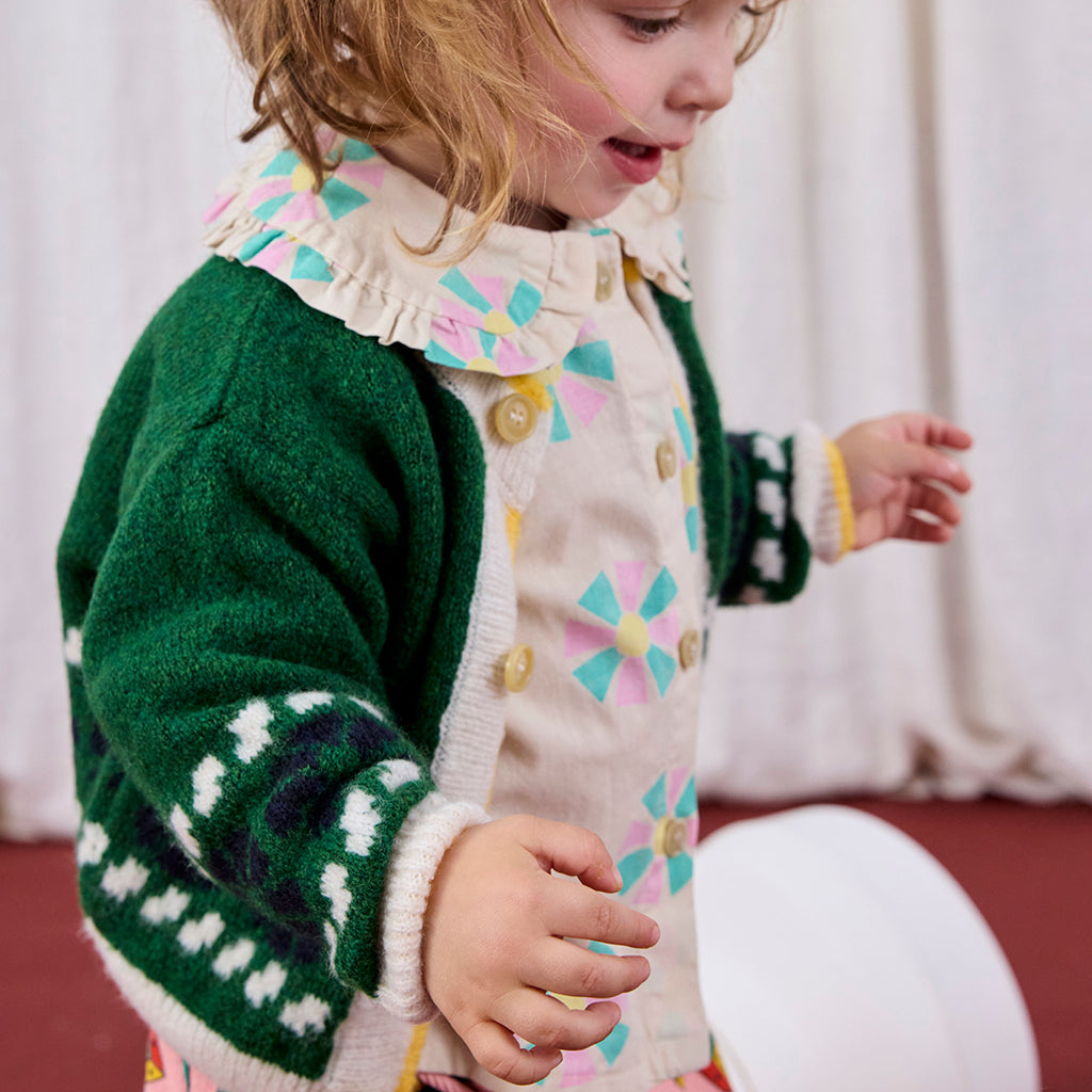 Bobo Choses Baby Kaleidoscope All Over Blouse Cream