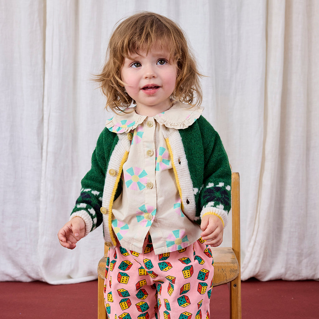 Bobo Choses Baby Kaleidoscope All Over Blouse Cream