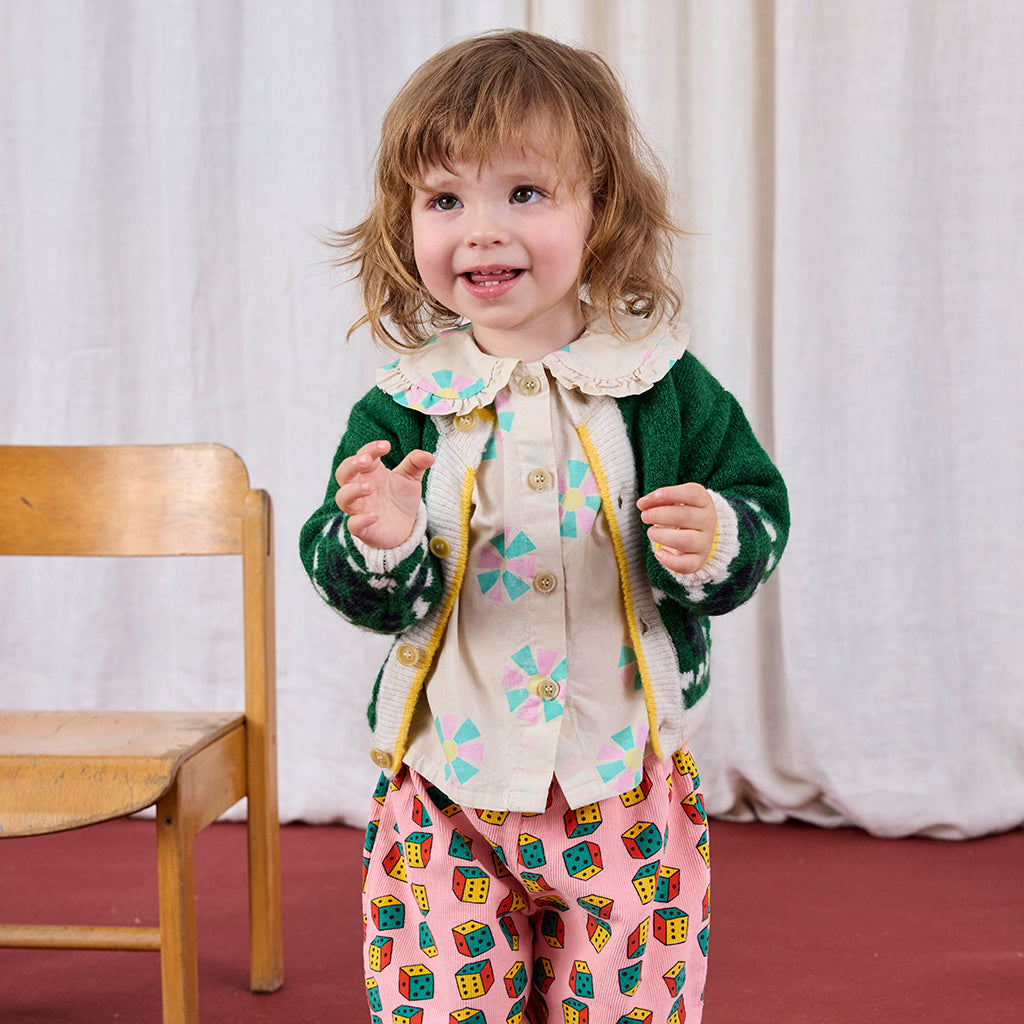 Bobo Choses Baby Kaleidoscope All Over Blouse Cream