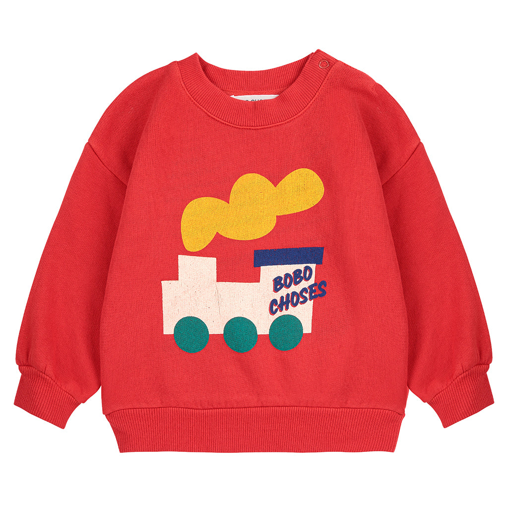 Bobo Choses Baby Choo Choo Sweatshirt Red