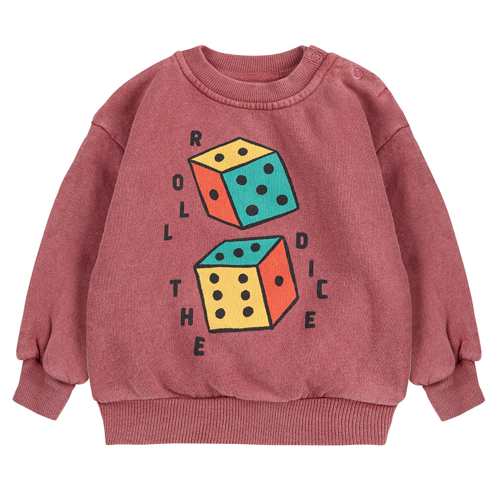 Bobo Choses Baby Roll The Dice Sweatshirt Brown